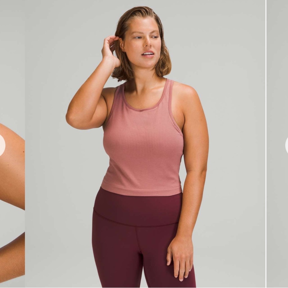 Lululemon Ebb To Street Racerback Crop Tank Top